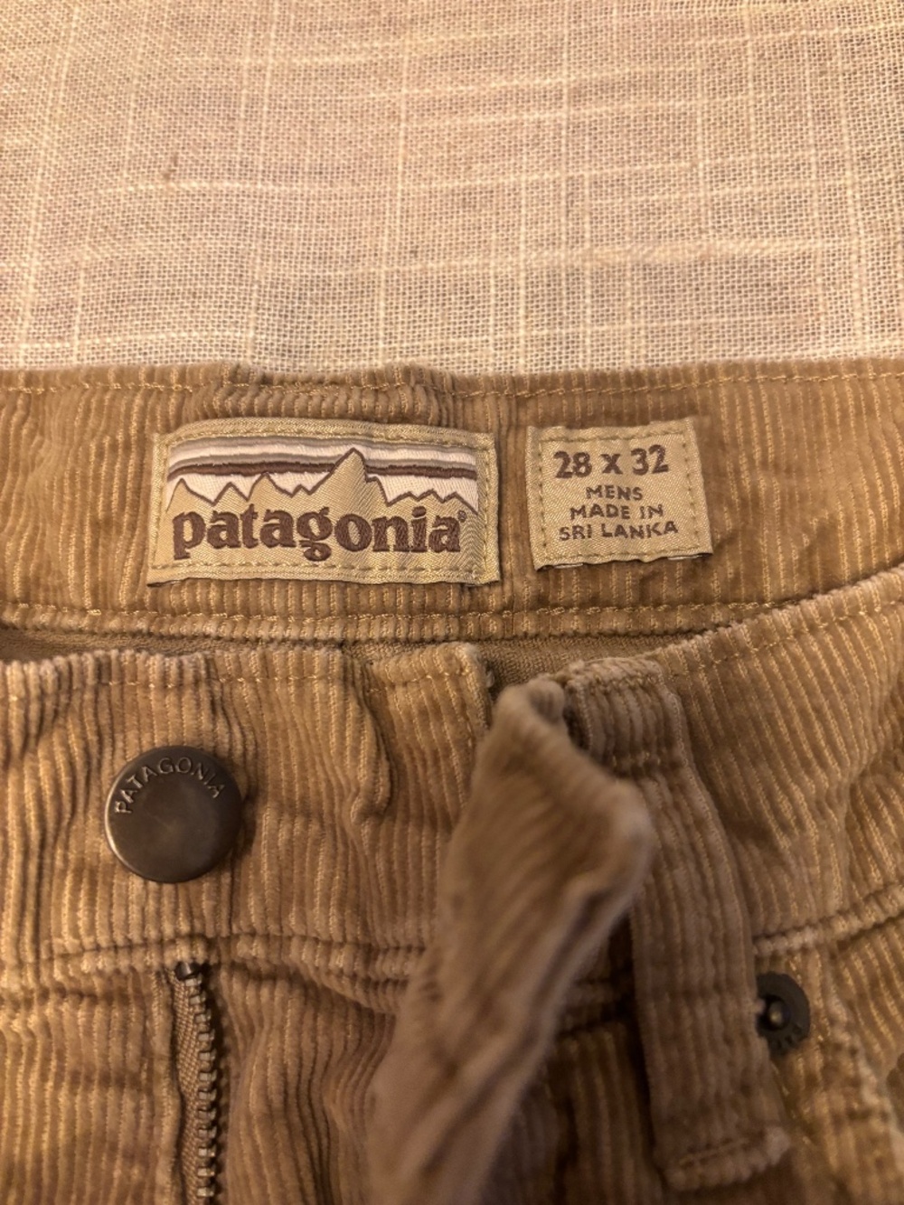 Patagonia Men’s Corduroy Jeans / Pants (Altered Inseam)